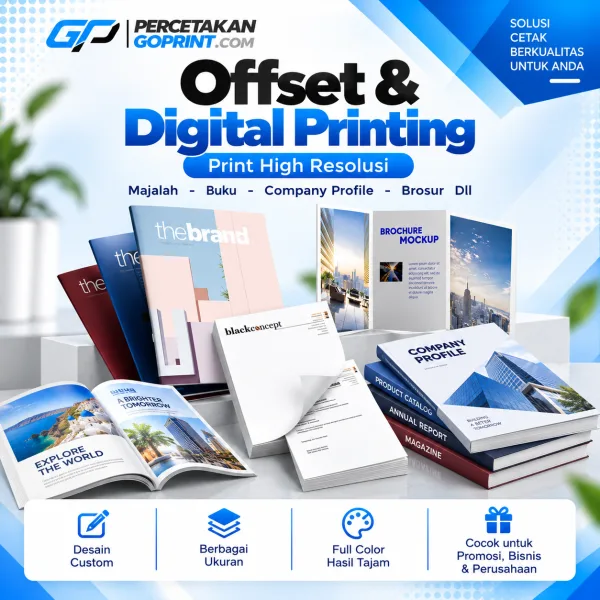 Kategori offset dan digital printing GoPrint