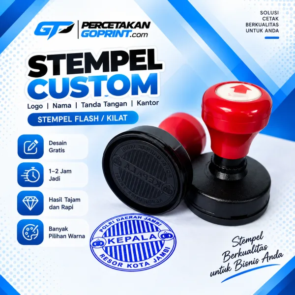 Cetak stempel flash di Percetakan GoPrint