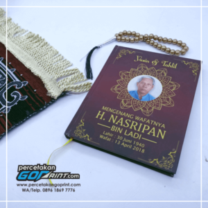 Buku Yasin & Tahlil Hardcover Custom 176 Halaman HVS